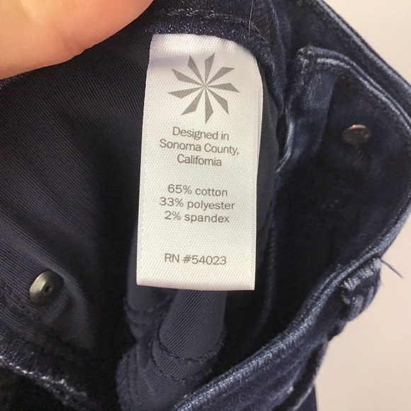 Athleta Sculptek Skinny Jeans Overdye Wash Size 4 - Picture 6 of 6